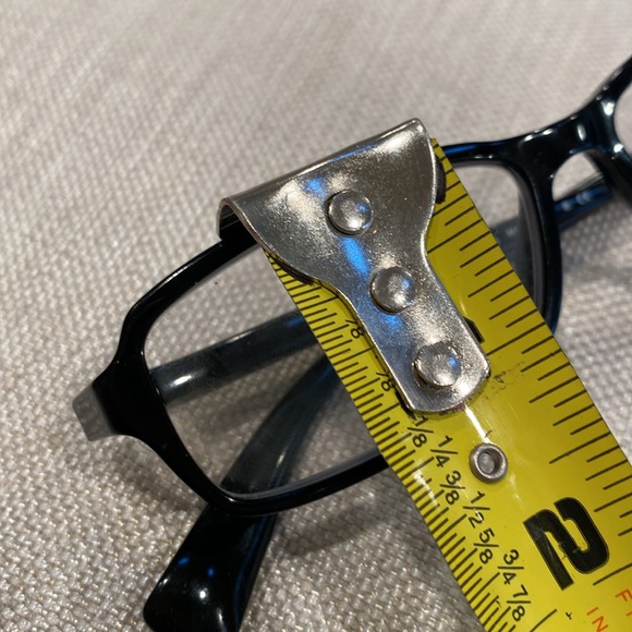 PRADA EYE GLASSES 🤓 VPS 04B 53 15 1AB 101 140 black frame side logo & flap case - Picture 8 of 16